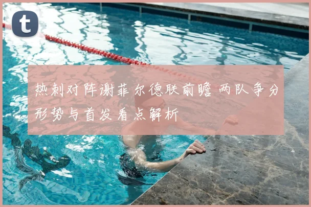热刺对阵谢菲尔德联前瞻 两队争分形势与首发看点解析